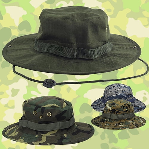 Unisex Army Tactical Military Hiking Fishing Boonie Bucket Sun Hat Wide Brim Cap Unisex Army Tactical Military Hiking Fishing Boonie Bucket Sun Hat Wide Brim Cap